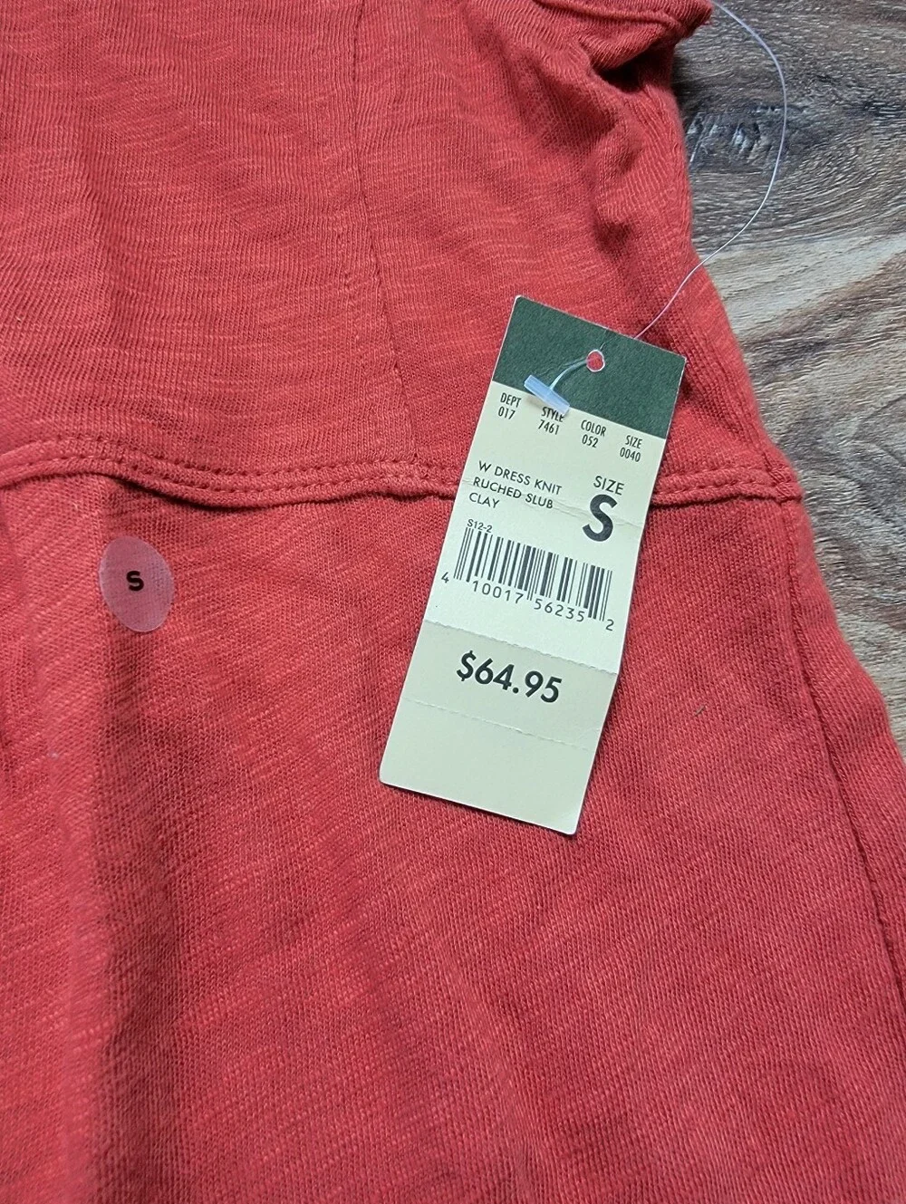 🍁 NWT Eddie Bauer Burnt Orange Cotton Dress Small
